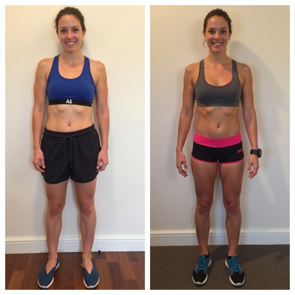 Before and after photos showcasing Sculpt Society transformations