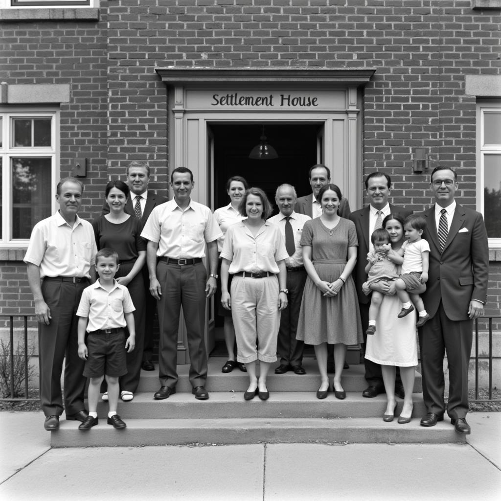 Residents of a Settlement House