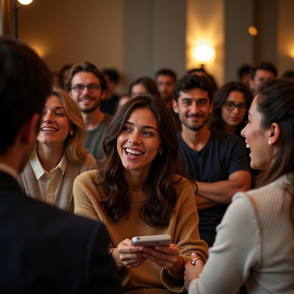 People from diverse backgrounds connecting through shared stories