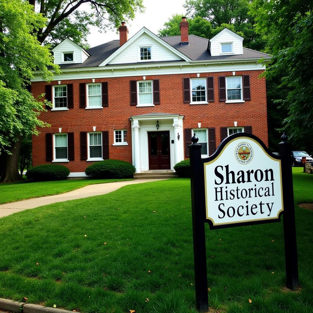 Historic Building Housing the Sharon Historical Society