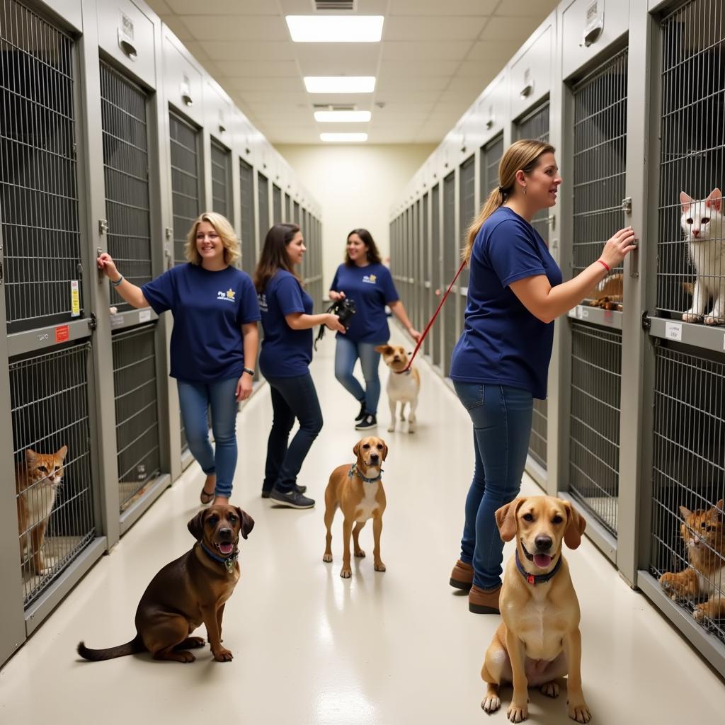 Animals at the Shelby County Humane Society