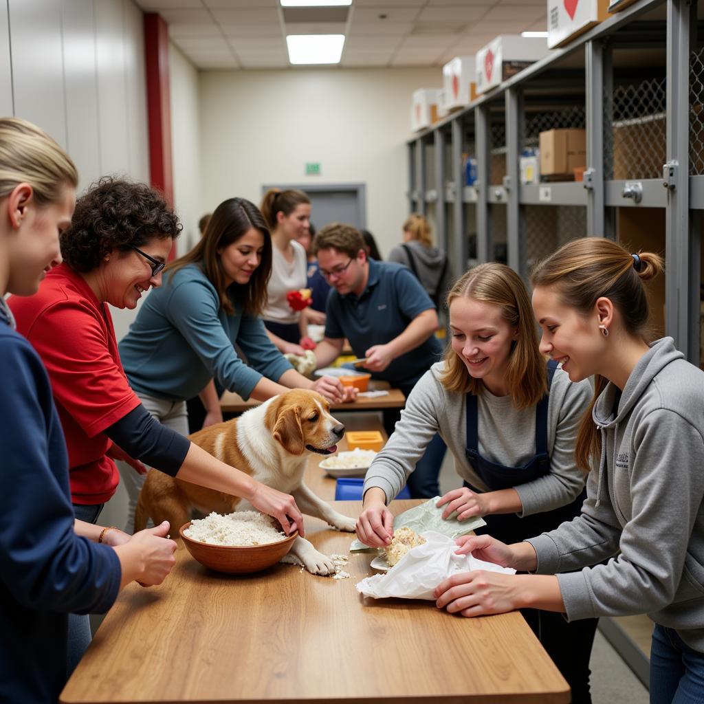 Volunteering at the Shelby County Humane Society