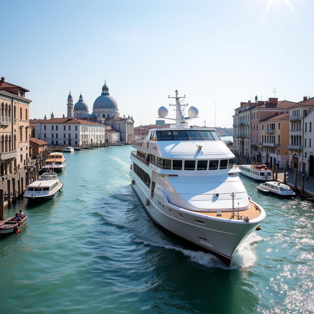 Silversea Cruise Ship in Venice