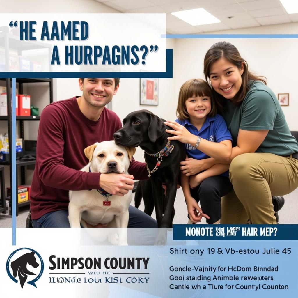 Simpson County KY Humane Society adoption event.