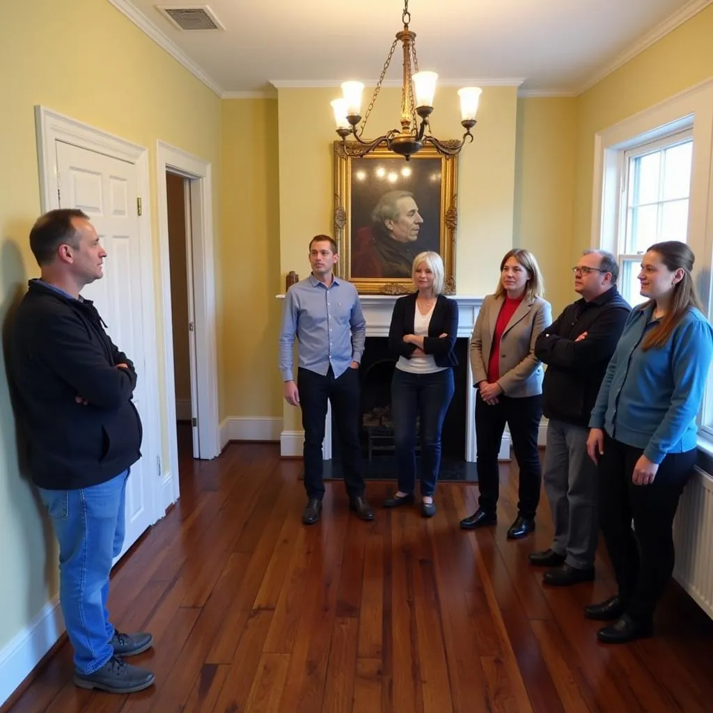 Guided tour at the Smithtown Historical Society