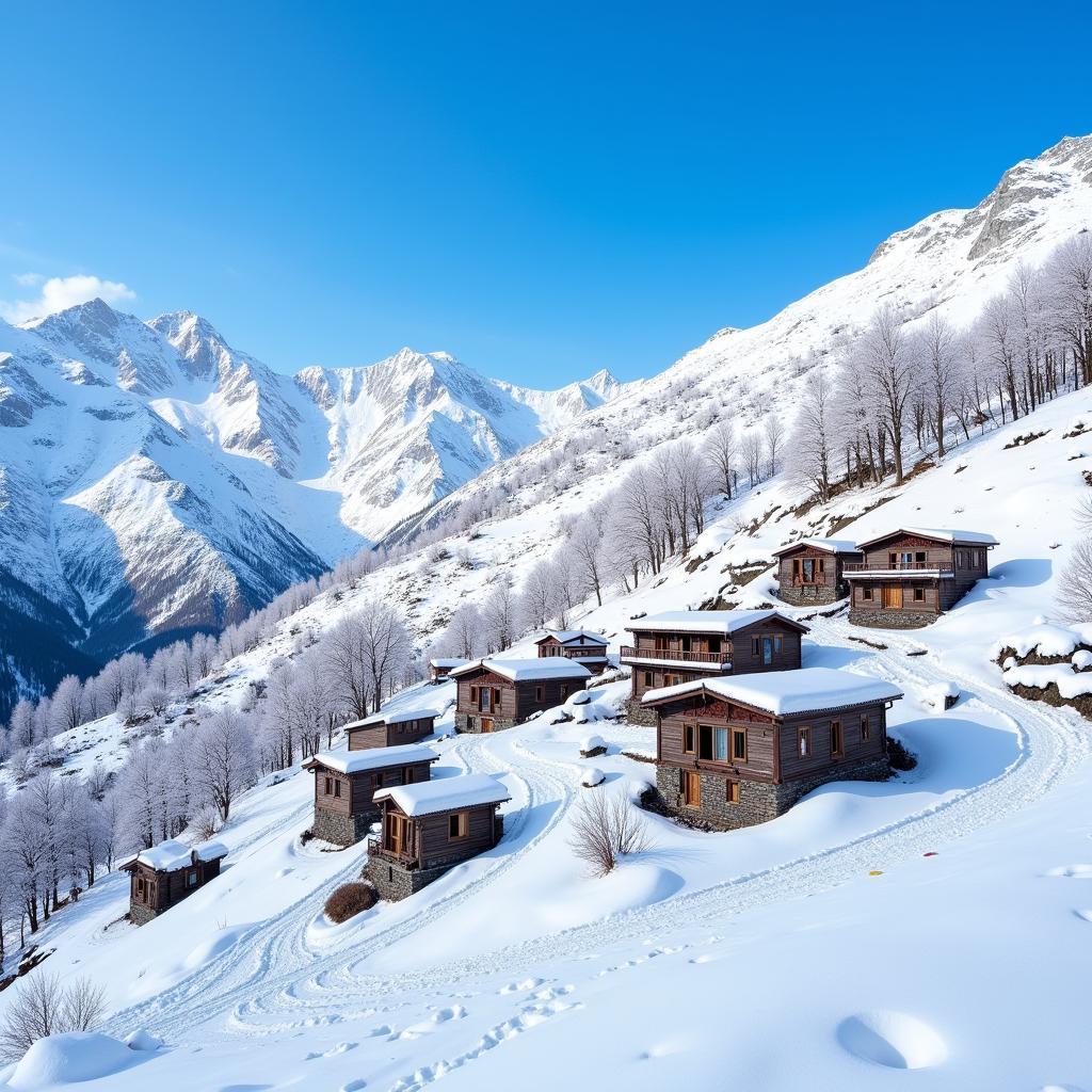 Remote Village in the Himalayas