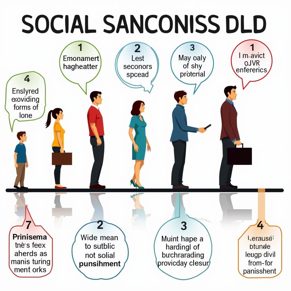 Visual representation of various social sanctions