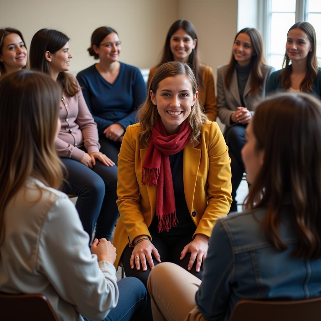 Diverse participants engaged in a workshop at the Society for Peace Meeting 2023