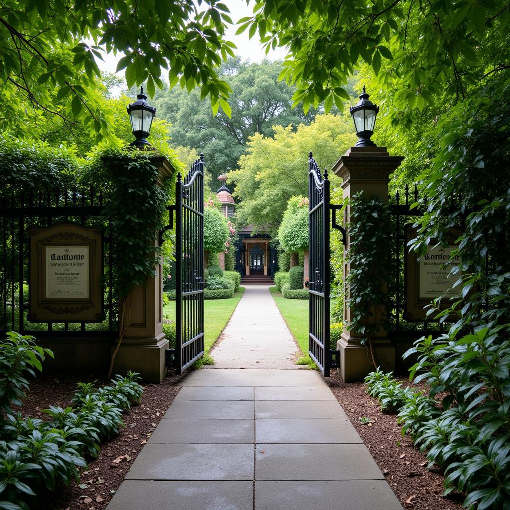 Entrance to the Society of the Four Arts Garden