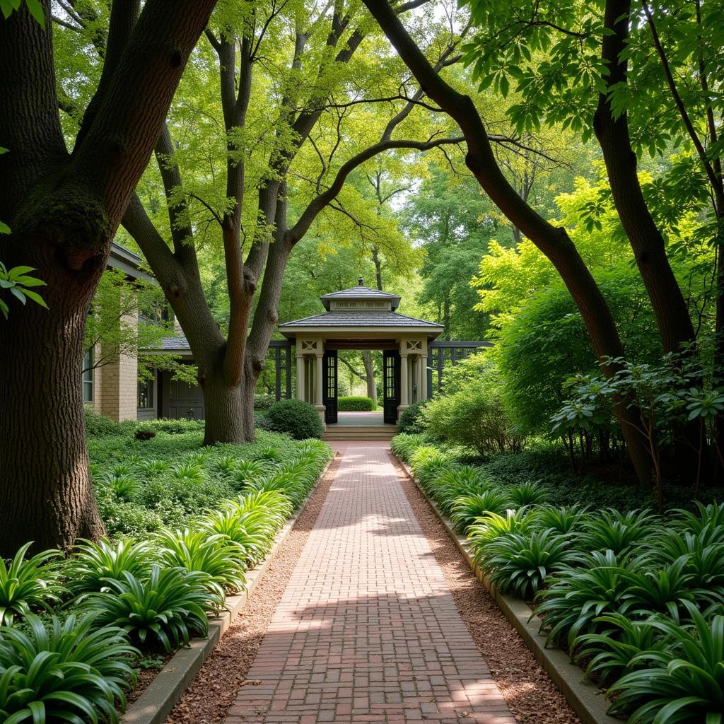 Pathway through the Society of the Four Arts Garden