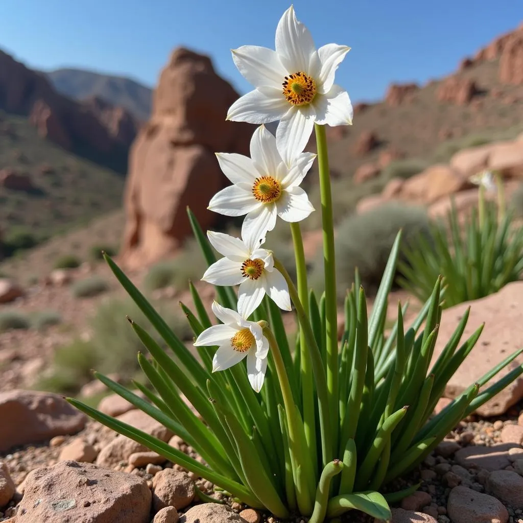 Society garlic flower thrives despite adversity