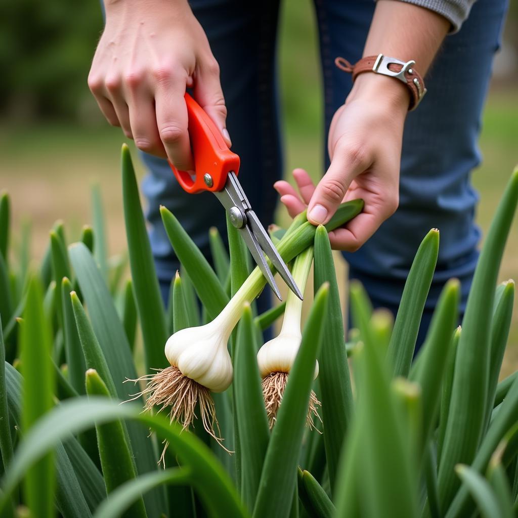 Harvesting Society Garlic