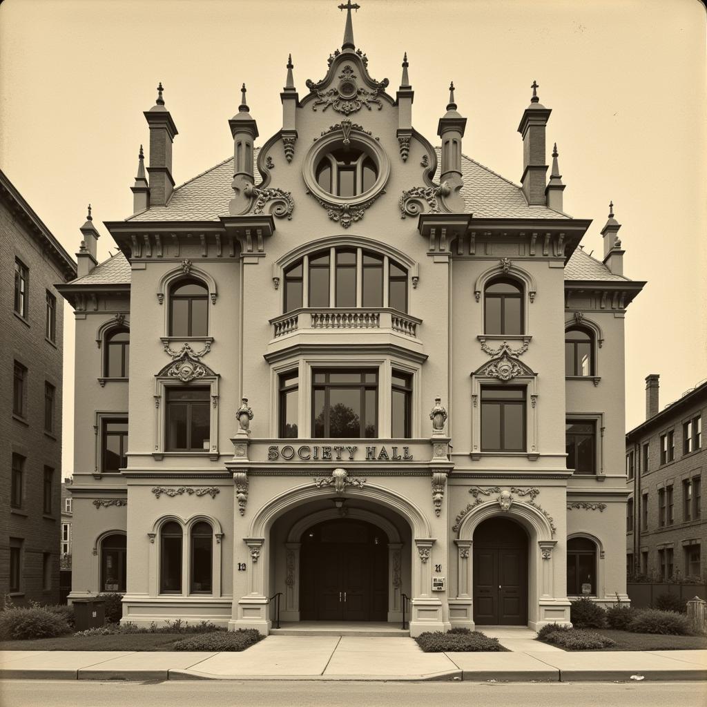 Historic Facade of Society Hall Alamosa