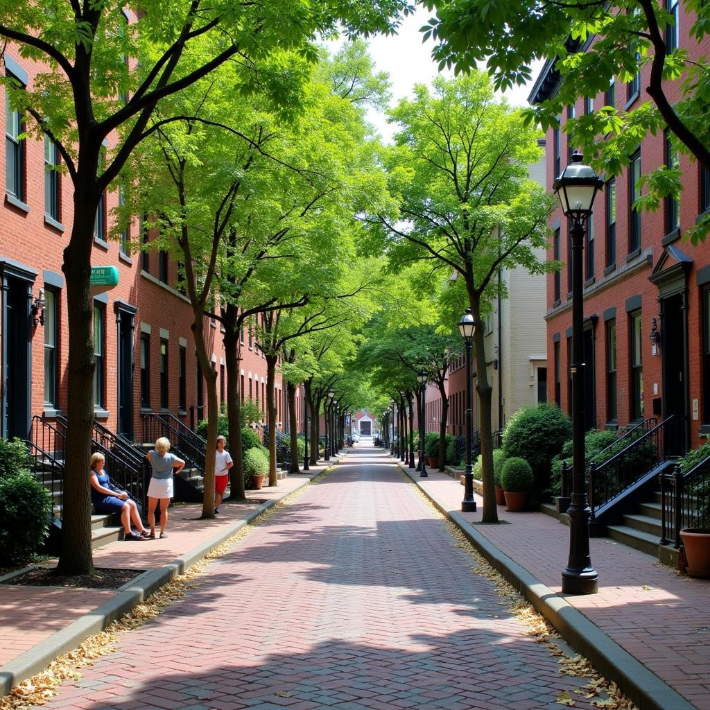 Peaceful Street in Society Hill Jersey City