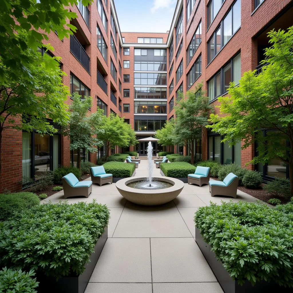 Society Hill Towers Interior Courtyard