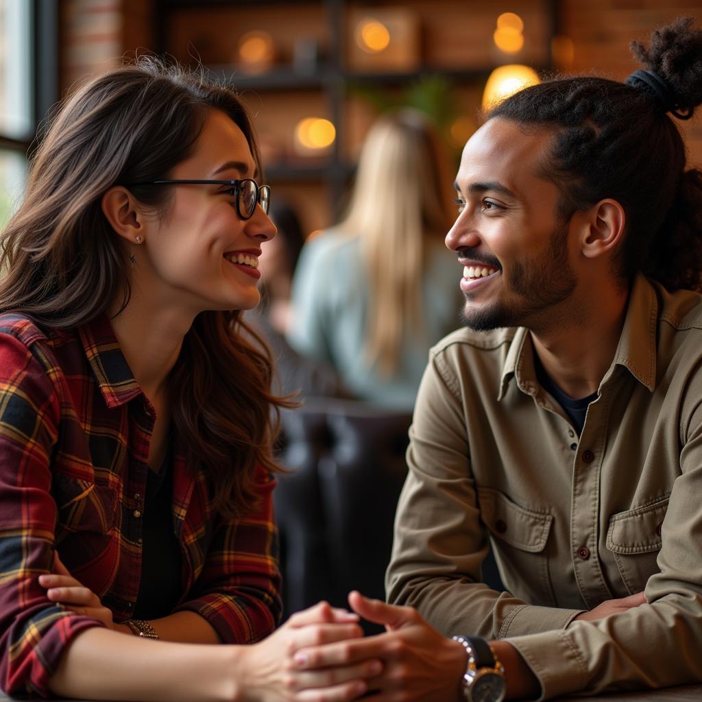 Engaging conversations and connections happening at Society Pie in Beaverton