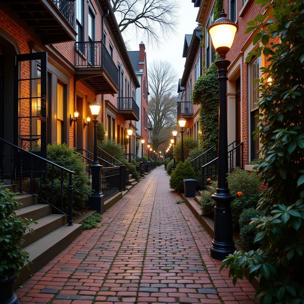 Cobblestone Street on Society Street Charleston