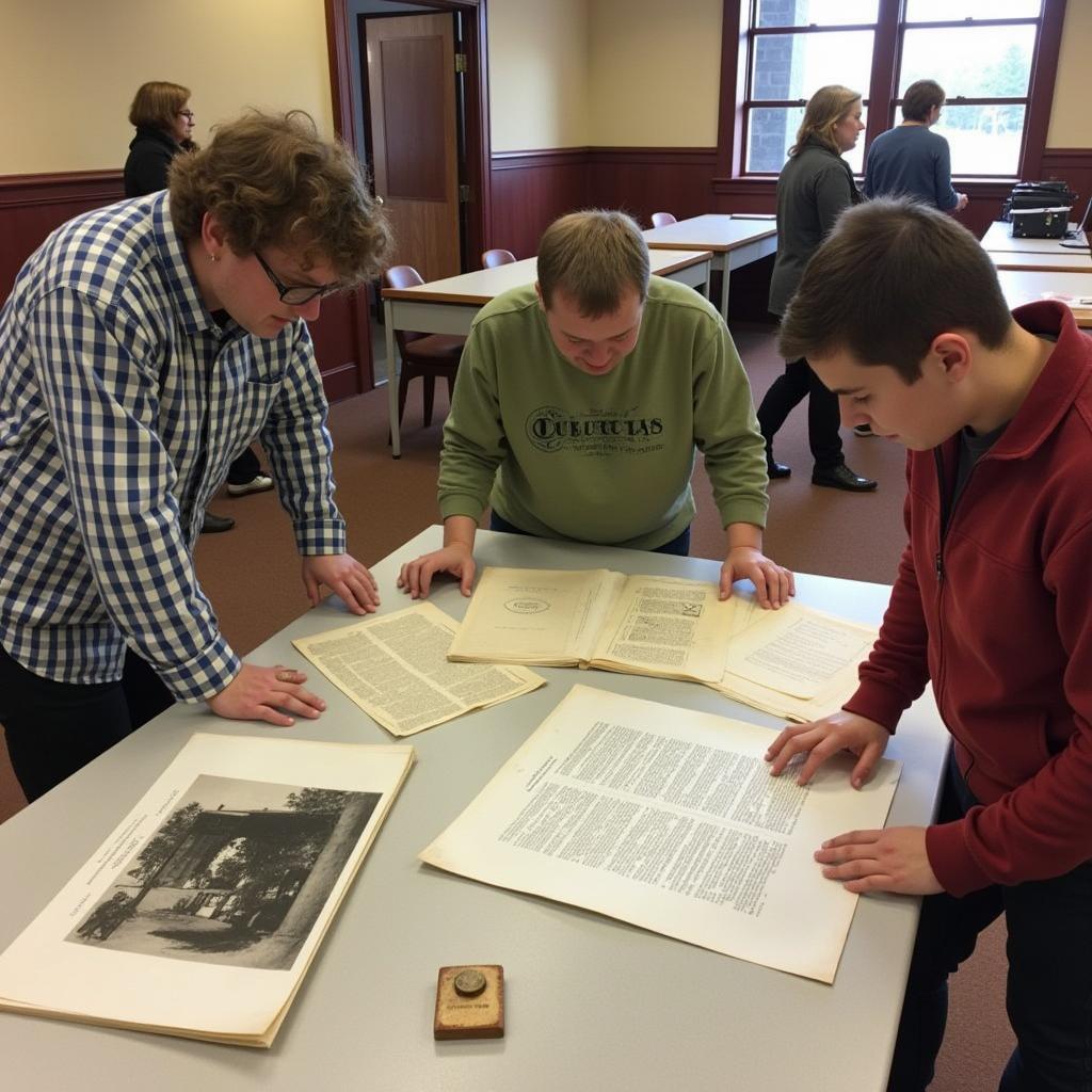 Exploring historical archives at the Somerset County Historical Society