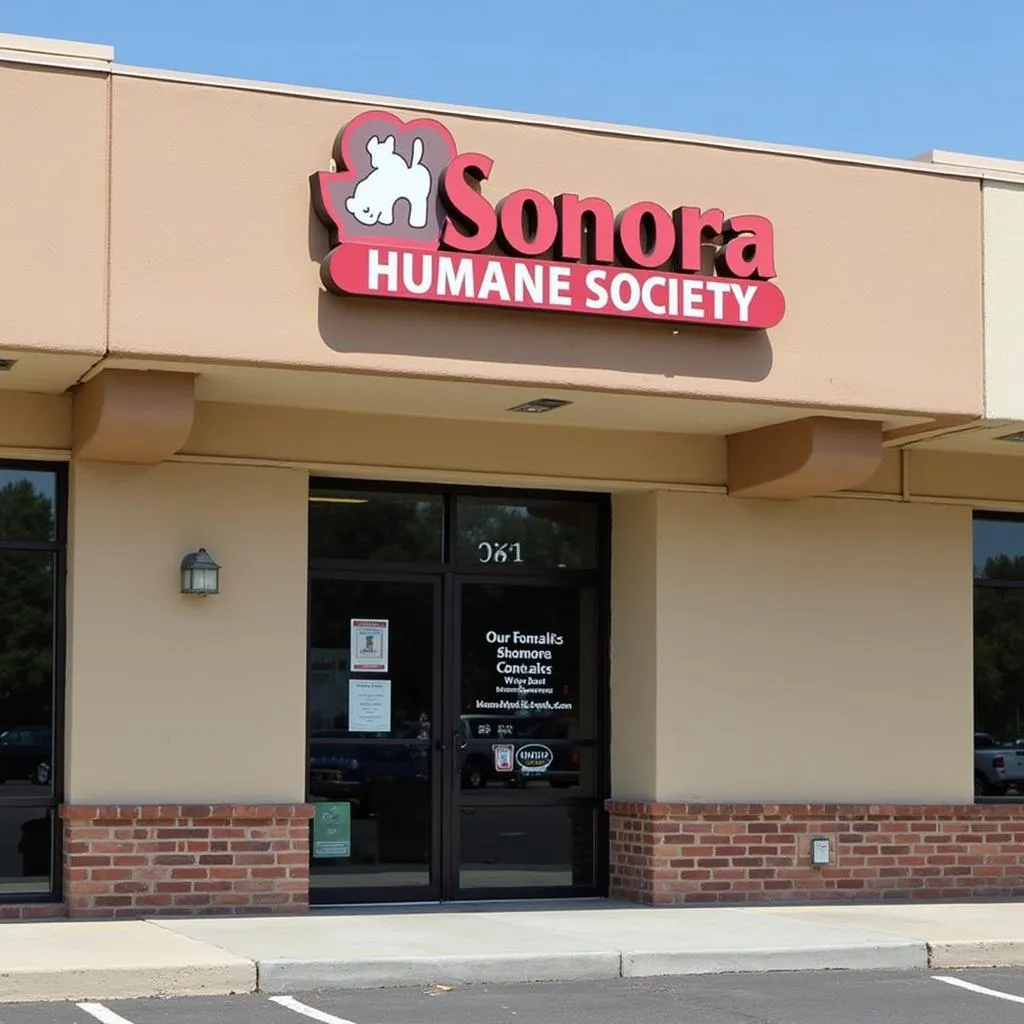 Exterior view of the Sonora Humane Society building