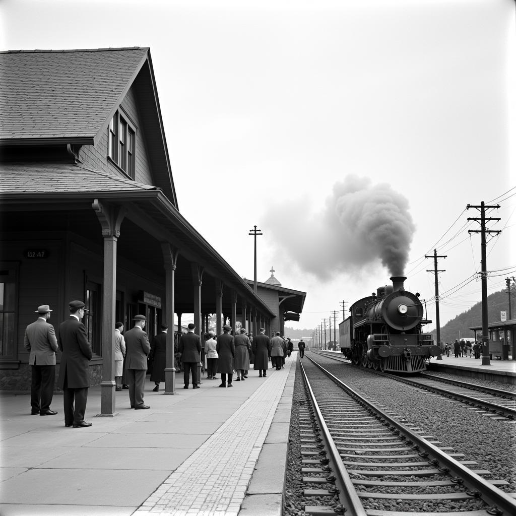 Soo Line Train Depot in its Heyday