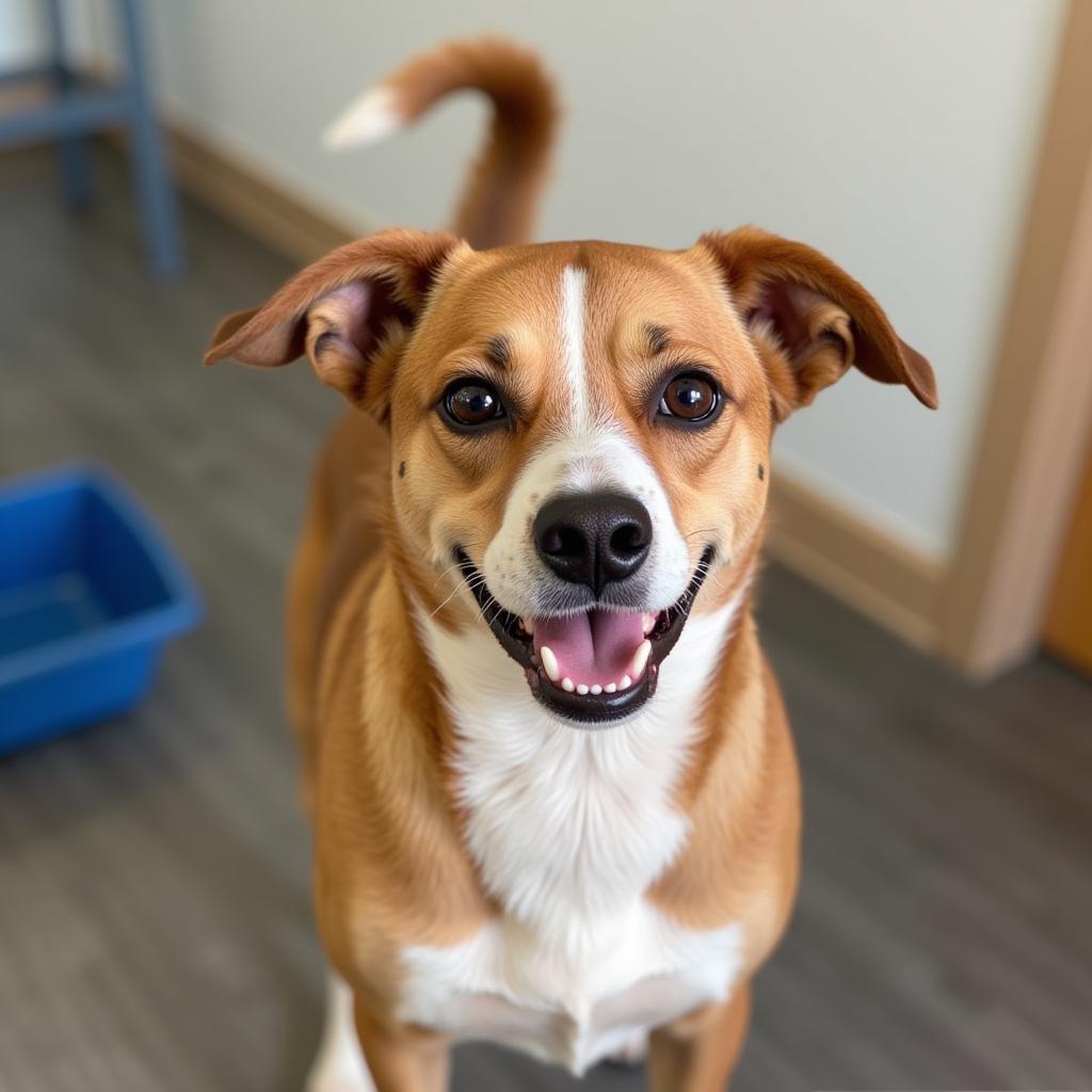 Dog awaiting adoption at St. Joseph Bay Humane Society