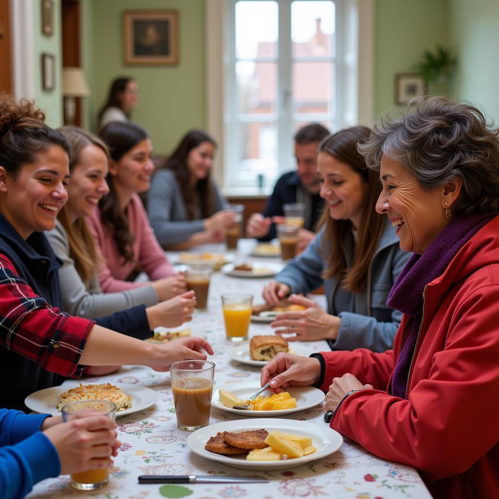  Members of the Stoughton community gather for a heartwarming event hosted by the St. Vincent de Paul Society, fostering a sense of unity and shared purpose. 