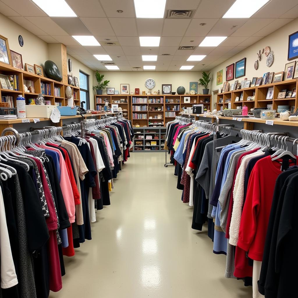 Vibrant Interior of a St. Vincent de Paul Thrift Shop