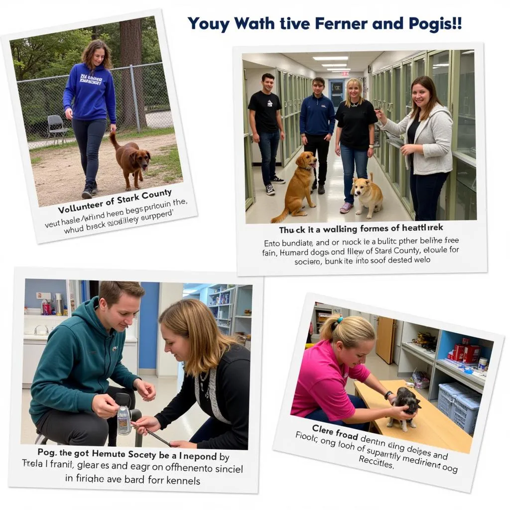 Volunteers at the Stark County Humane Society