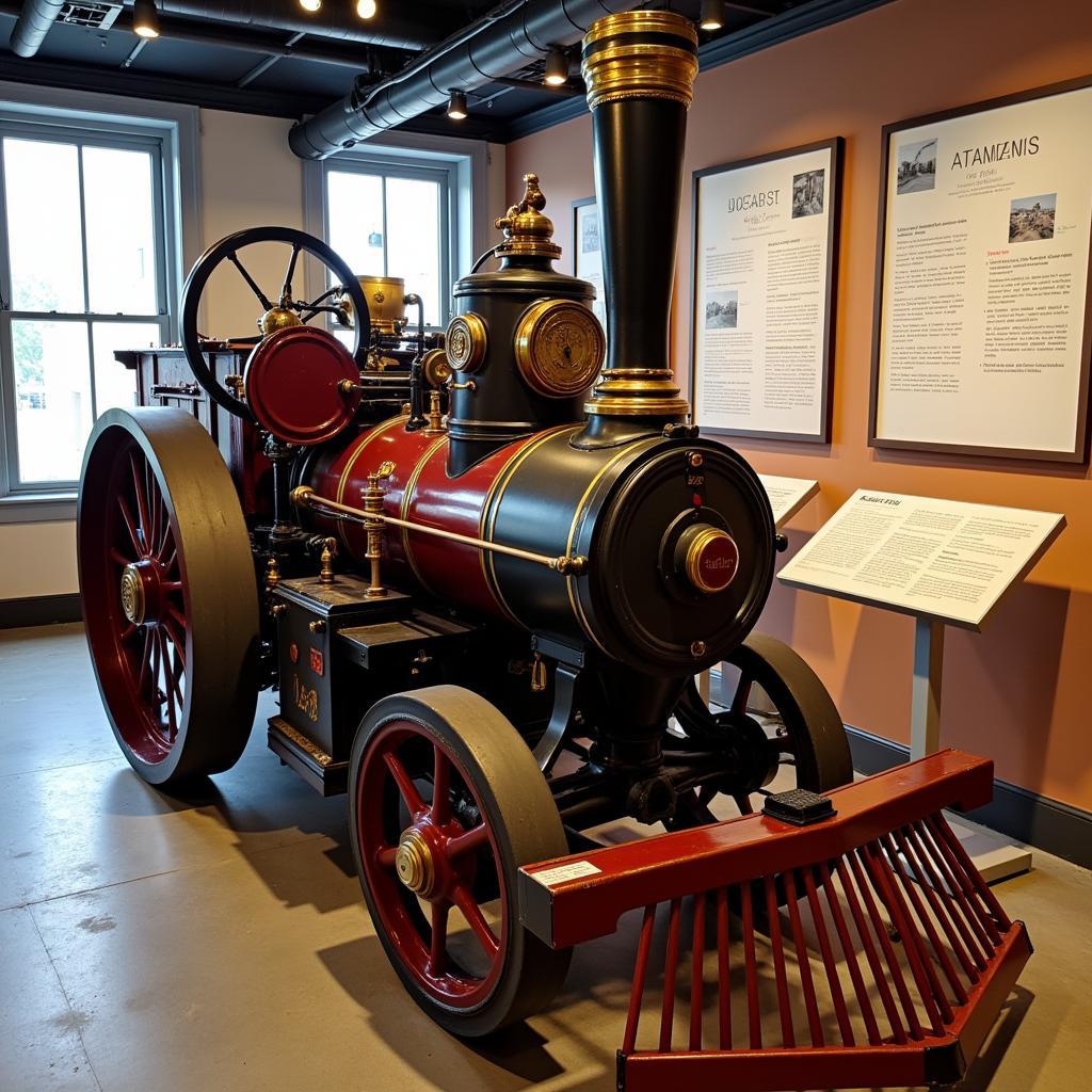 Antique Steam Engine on Display