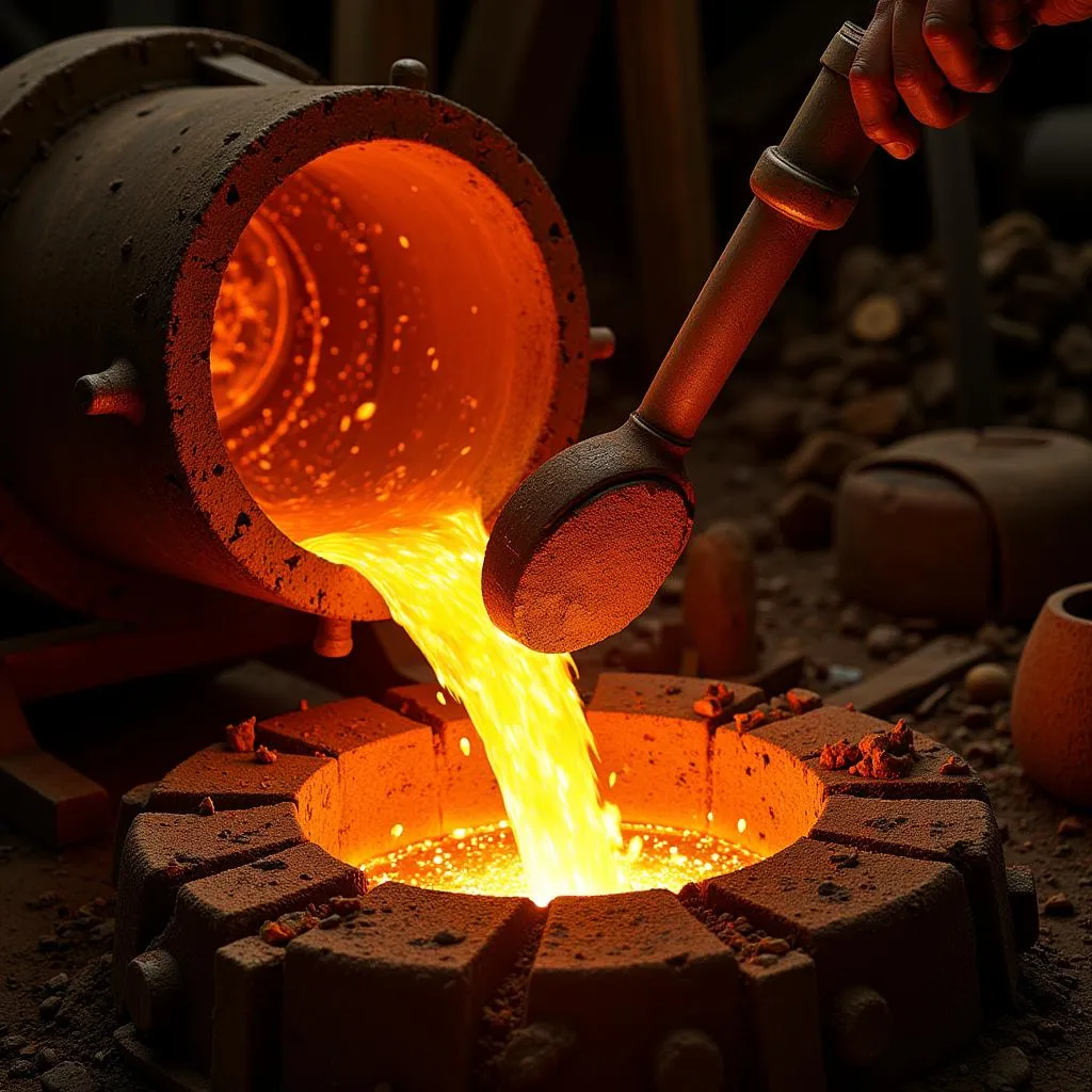 Industrial steel casting process