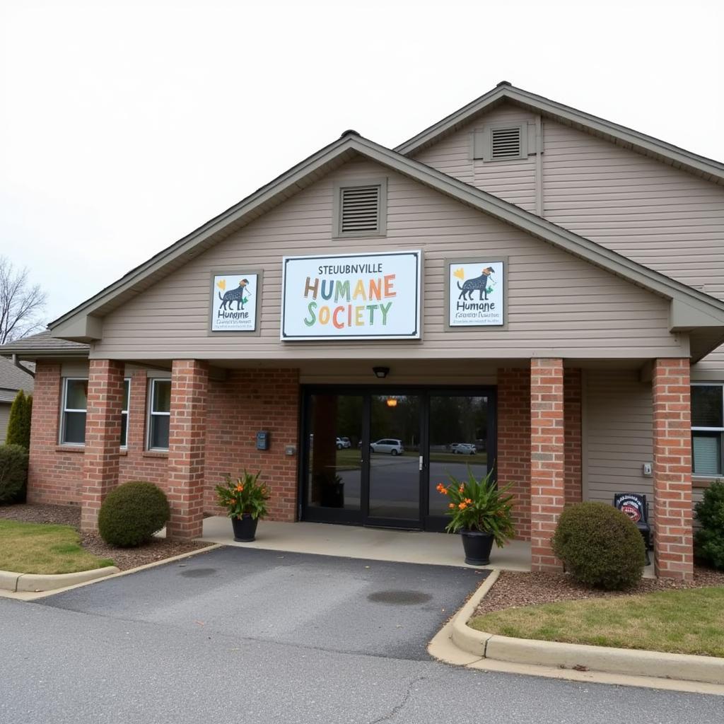 Exterior view of the Steubenville Humane Society building