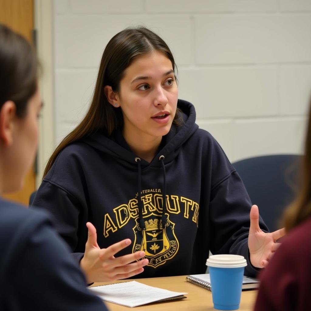 Student Leader Facilitating a Meeting