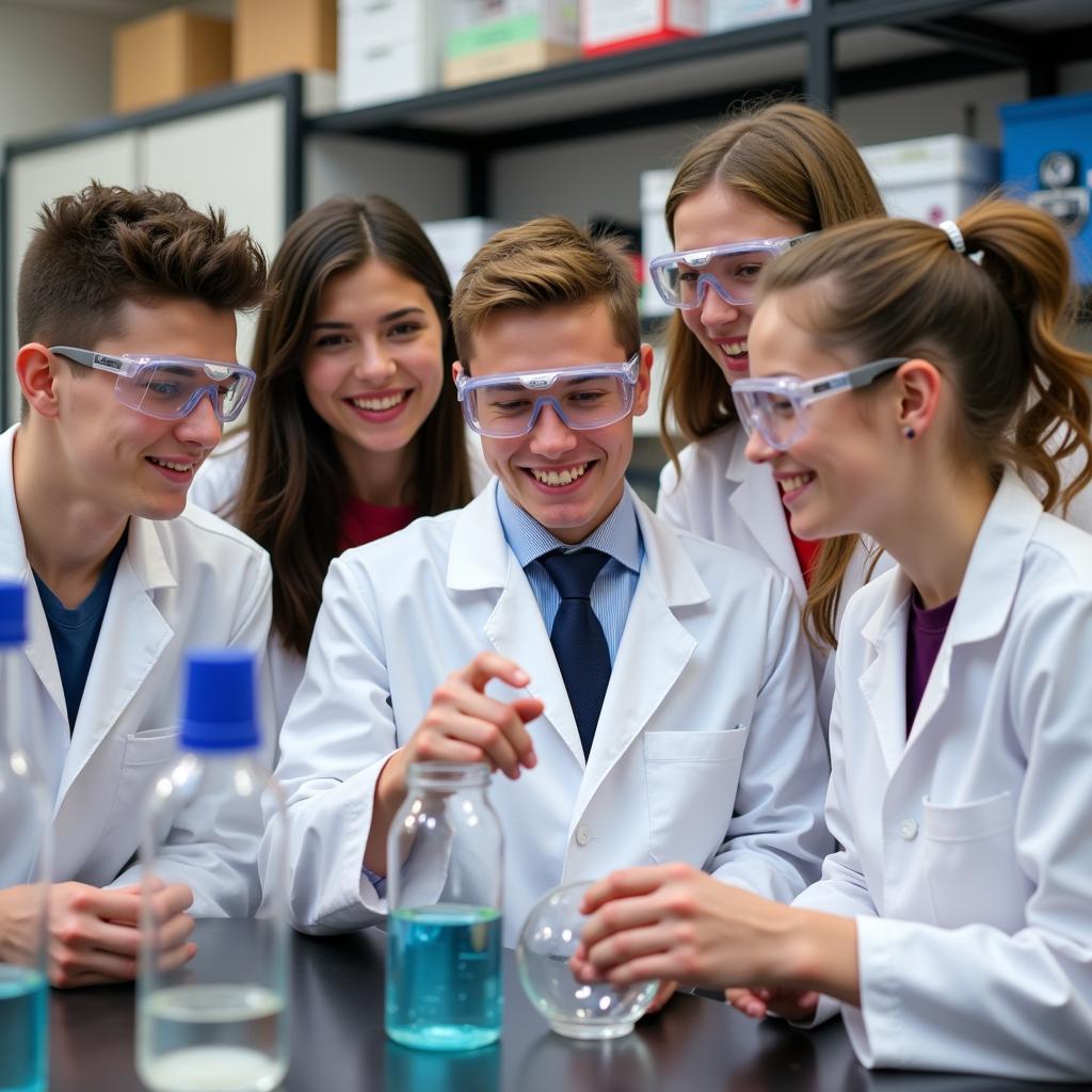 Science Students in a Laboratory