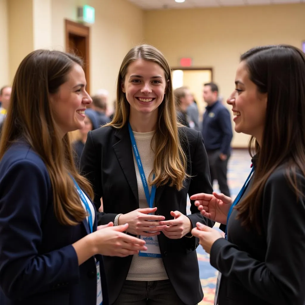  Students connecting at a National Honor Society Conference