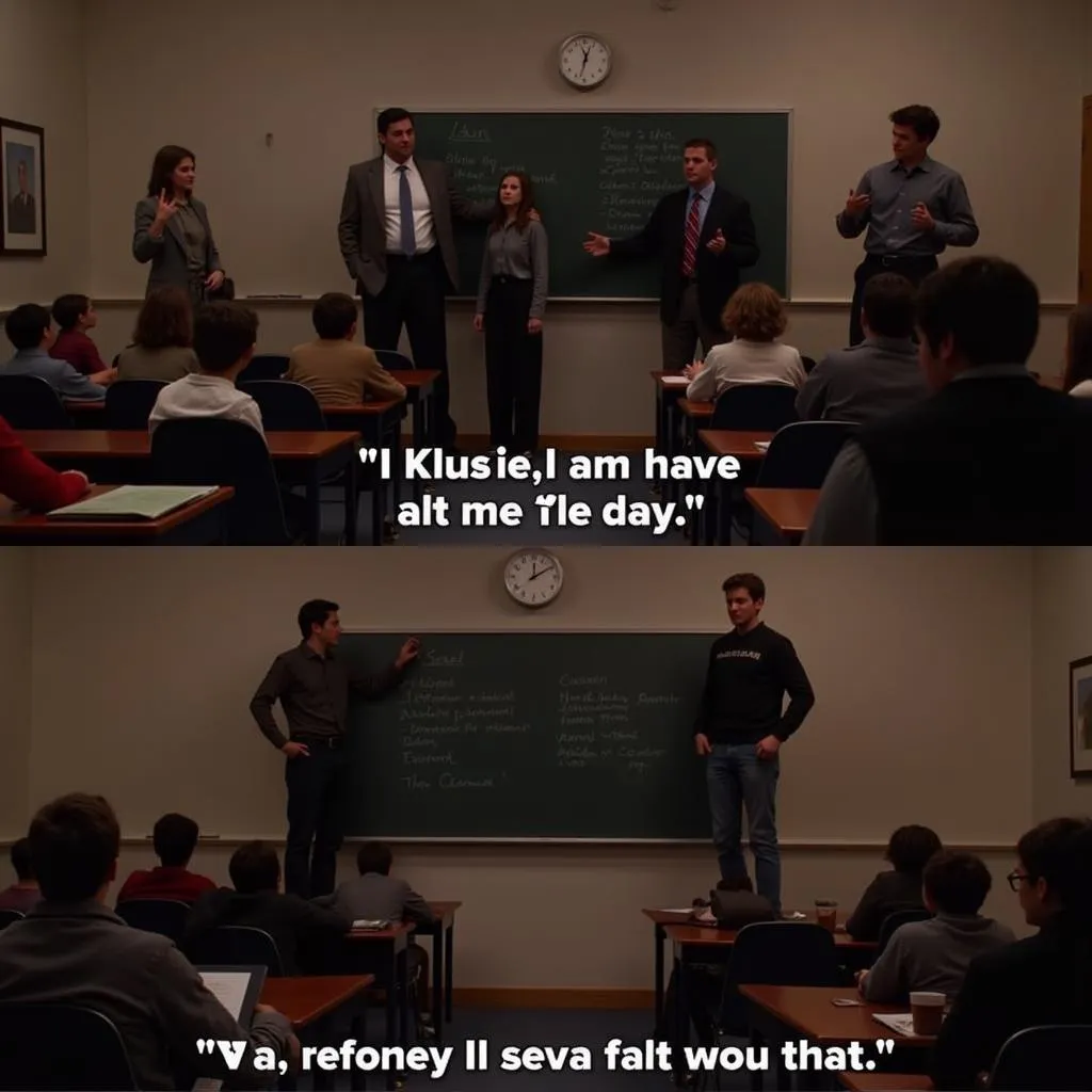 Students stand on their desks, reciting &quot;O Captain, My Captain!&quot; in Dead Poets Society