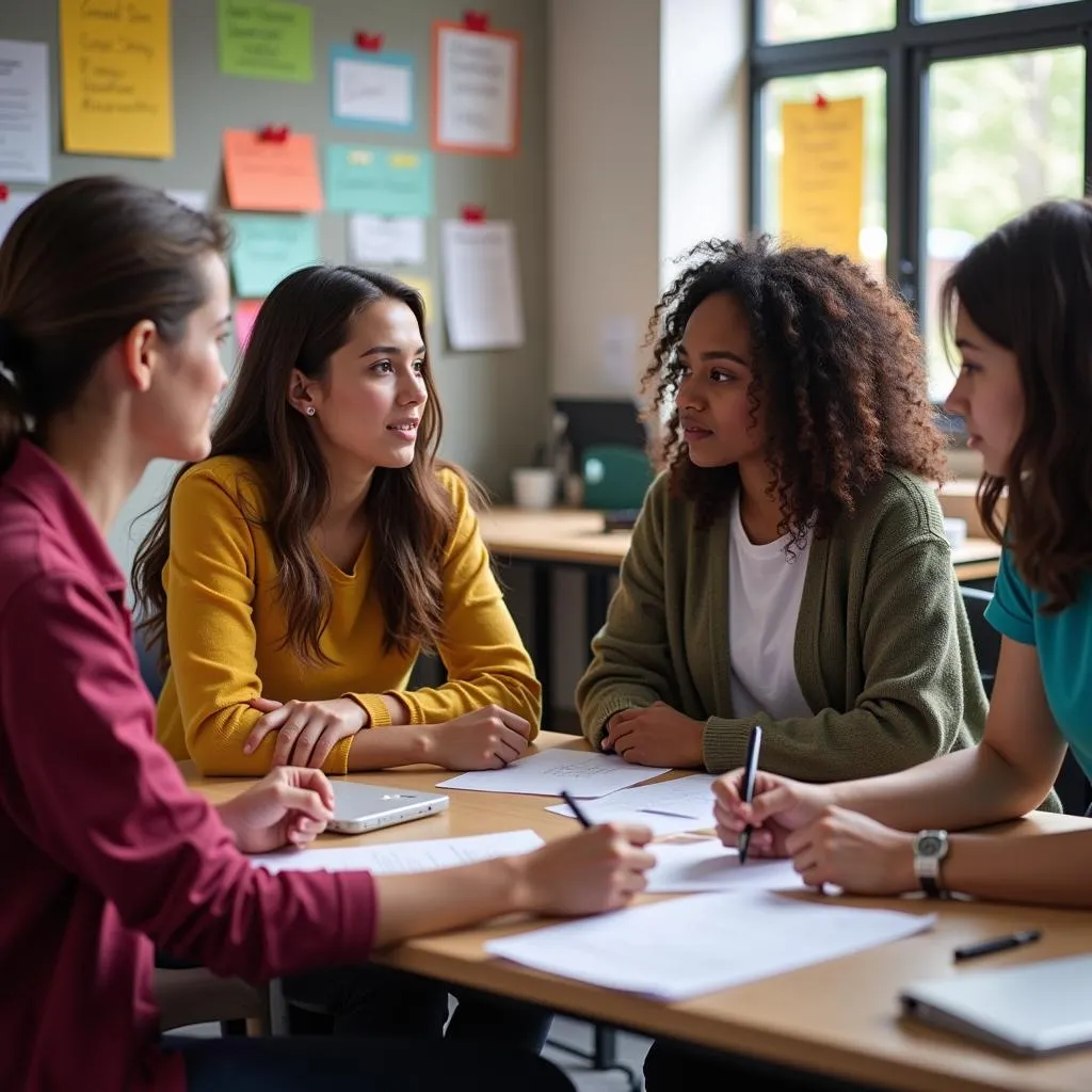 Students Participating in Diversity Workshop