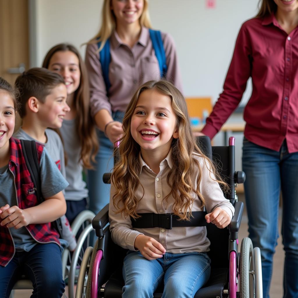 Students with Disabilities Participating in a School Event