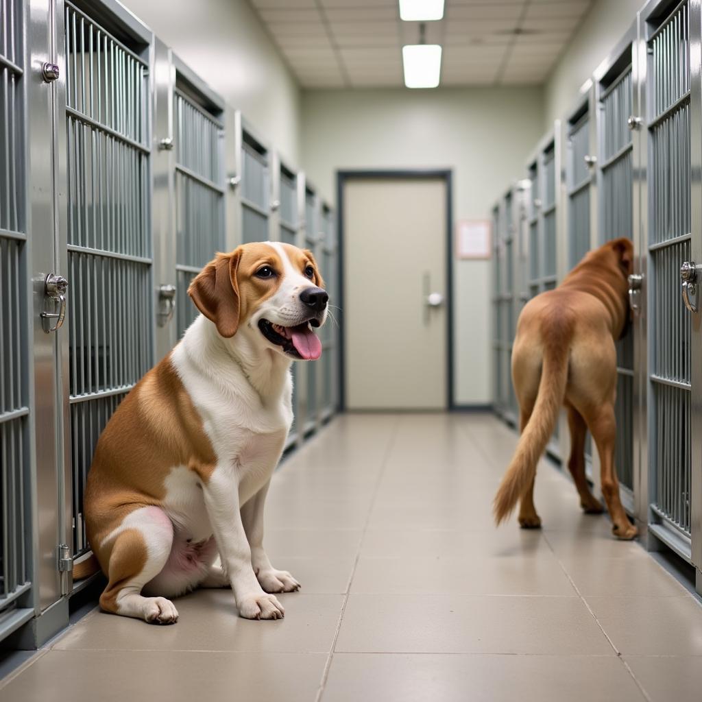 Dog Kennel at Sullivan Indiana Humane Society