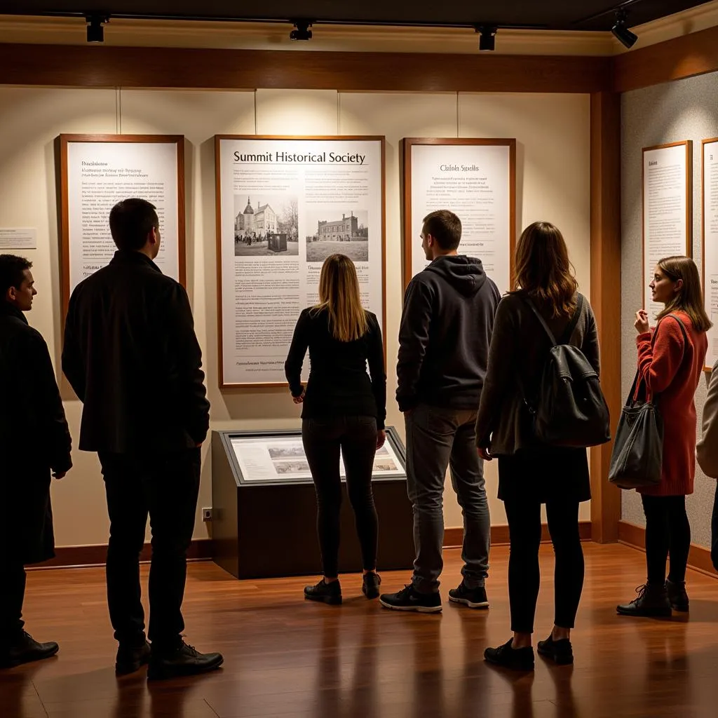 Exhibit at the Summit Historical Society