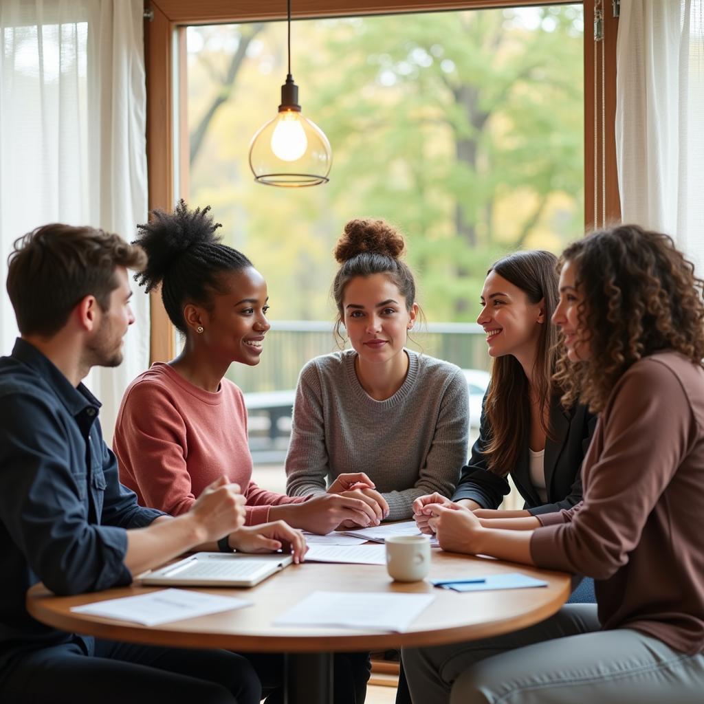 Support group for single parents gathering