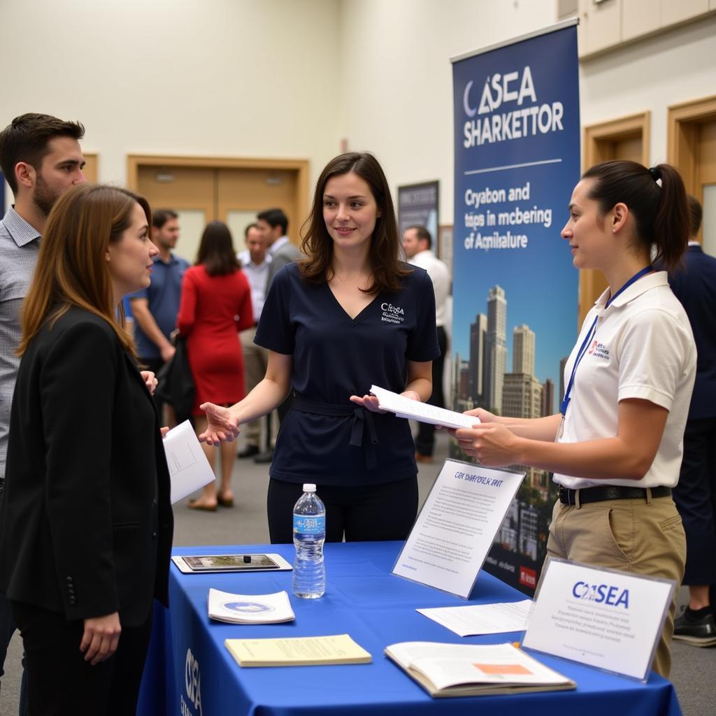 Taxpayers receiving guidance from an Enrolled Agent at a CSEA event