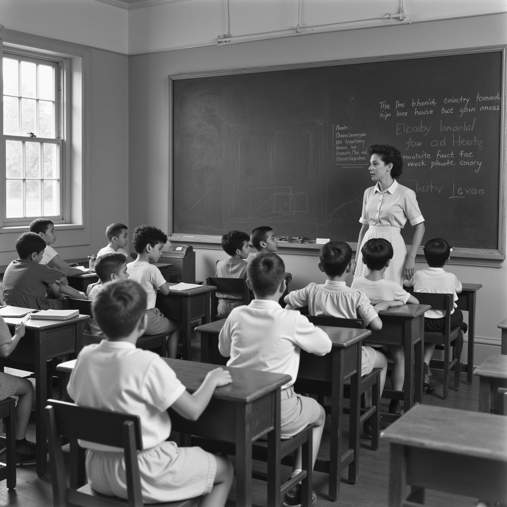 Classroom scene at the Tennessee Children's Home Society