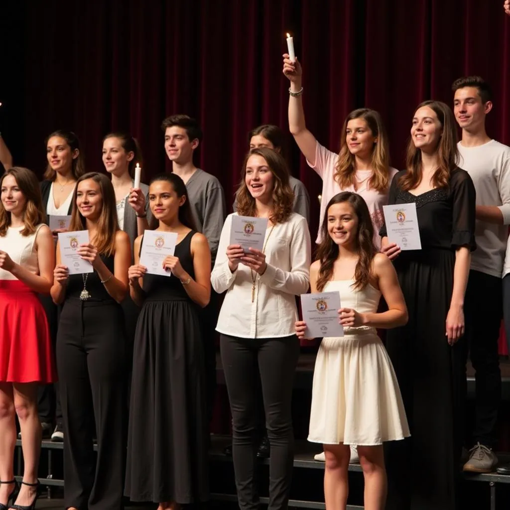 Thespian Society Induction Ceremony