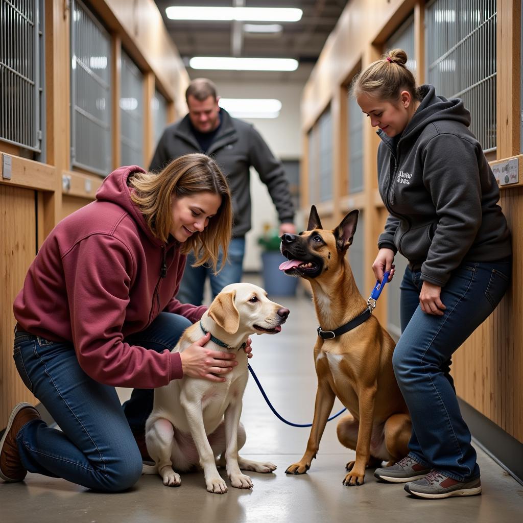 Volunteering at the Trempealeau County Humane Society