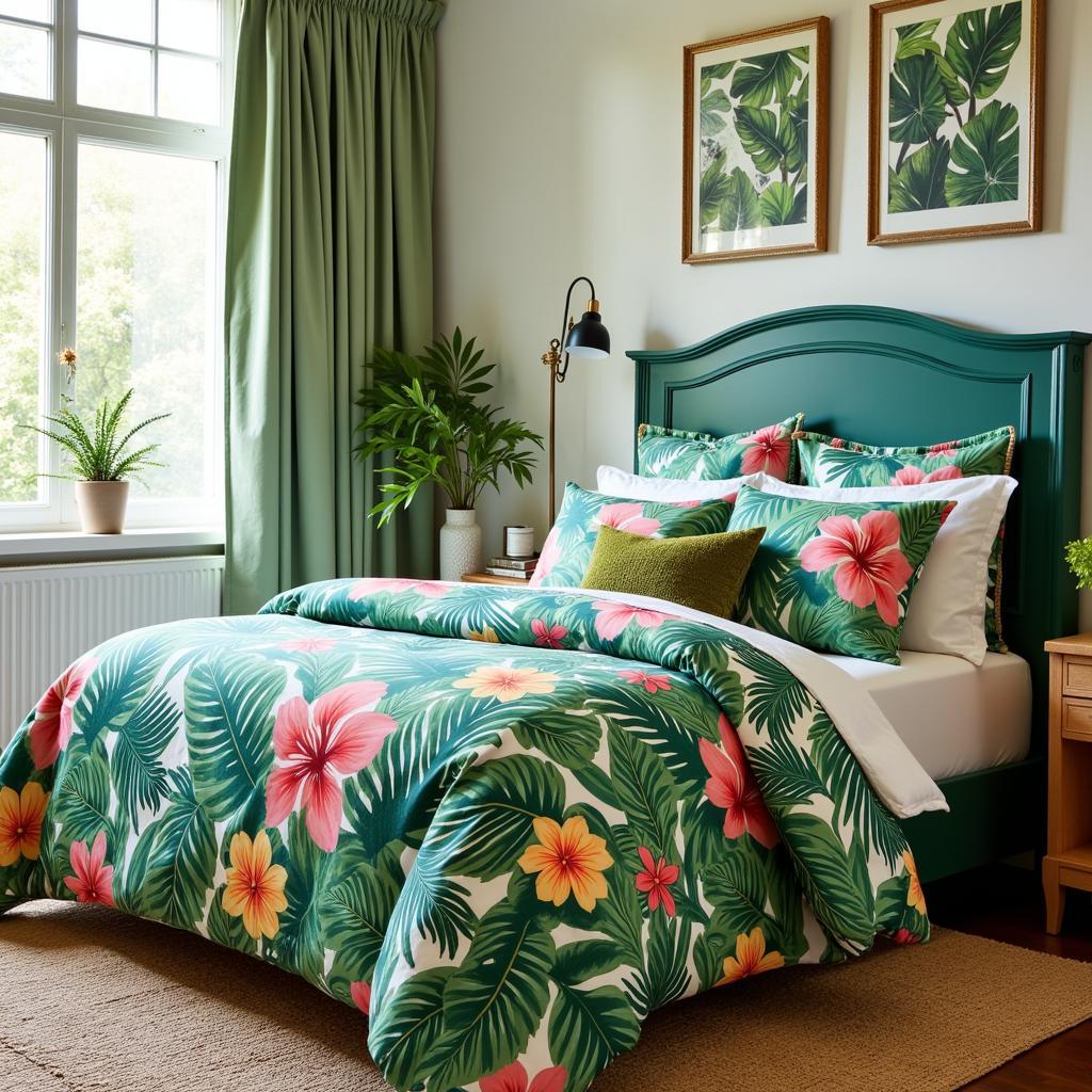 Lush Tropical Bedroom Design