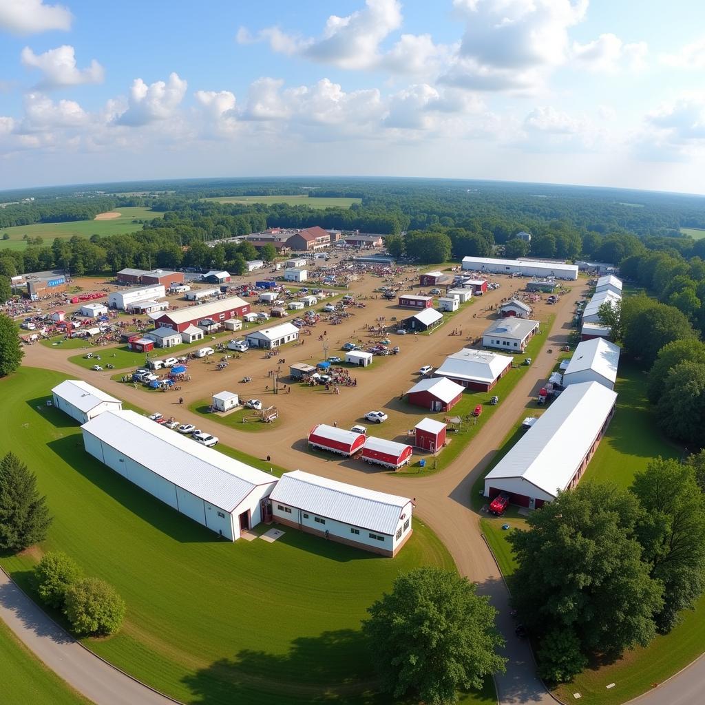 Aerial View of Van Wert County Fairgrounds