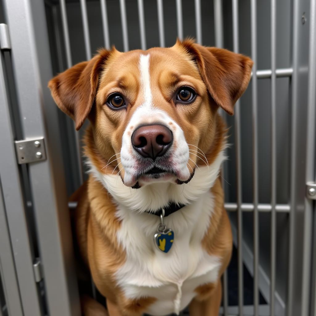 A heartwarming portrait of a dog at the Verde Valley Humane Society