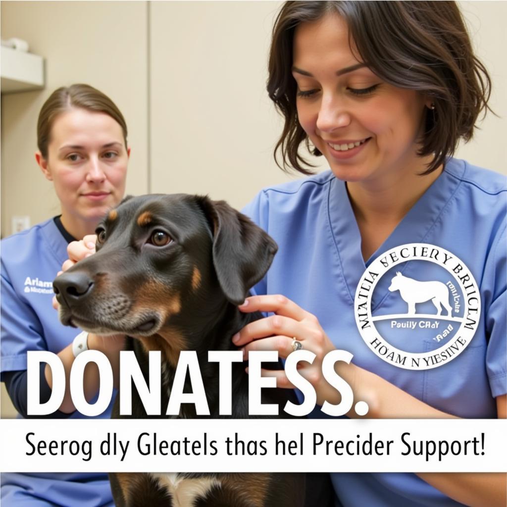 A veterinarian carefully examines a dog at the Humane Society Myerstown, ensuring its health and well-being