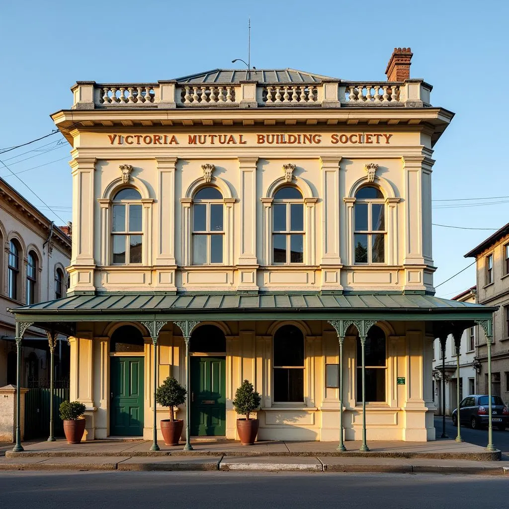 Victoria Mutual Building Society historic branch in Kingston Jamaica