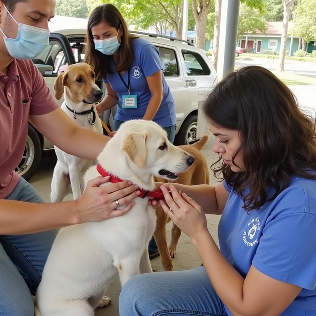 Volunteers at the Vieques Humane Society